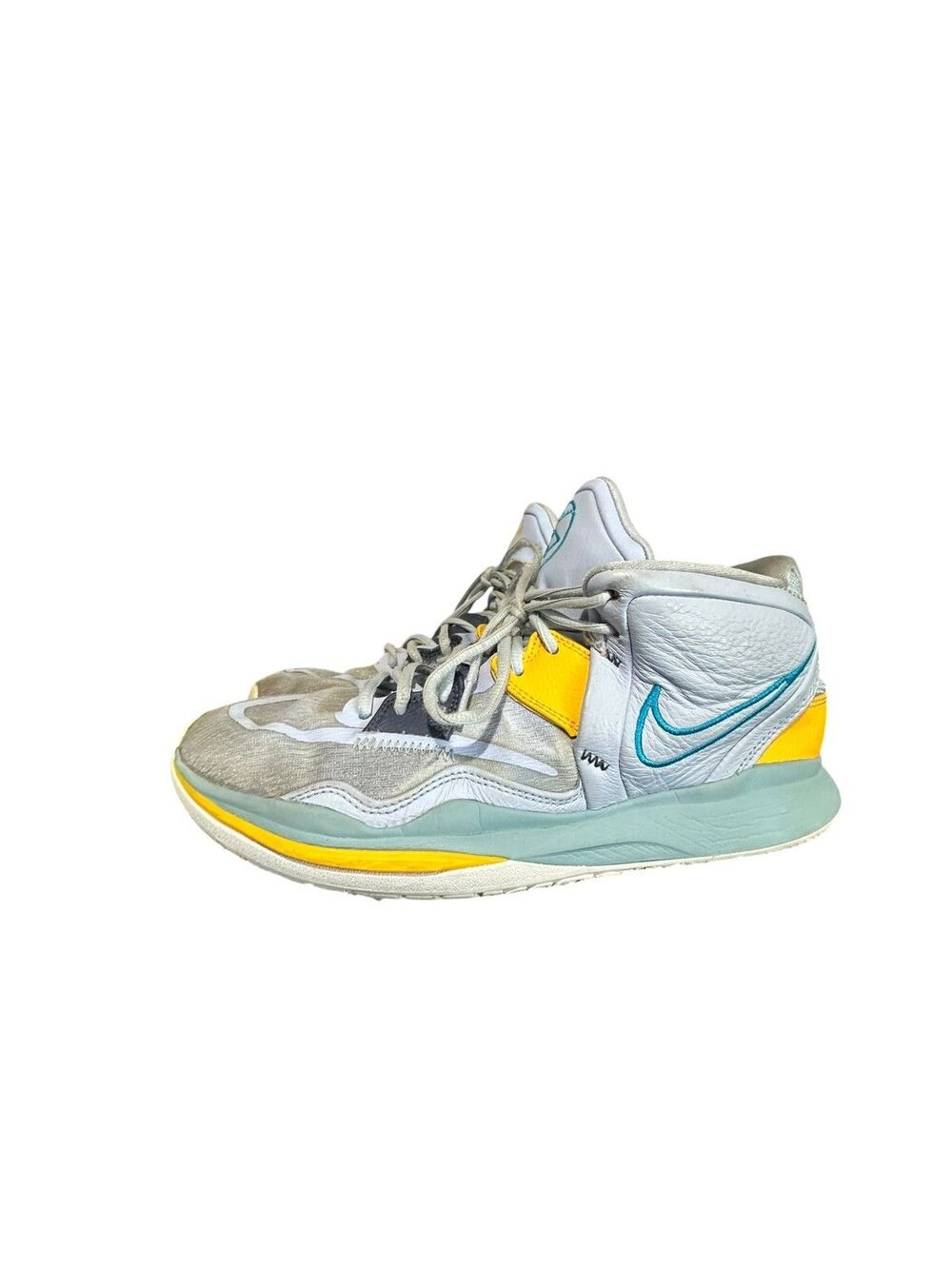 Nike Mens's 11.5 Marine Blue Yellow Kyrie Infinity Basketball Sneakers 2022 Used